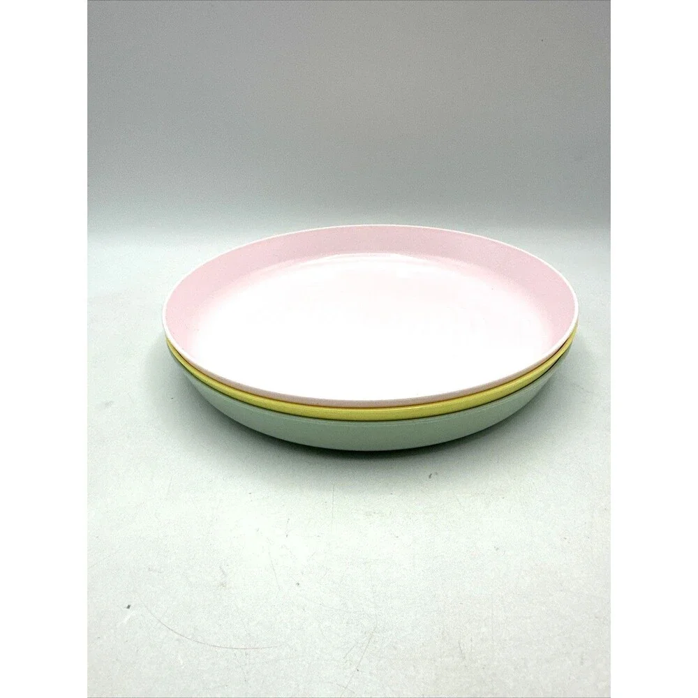 Set Of 3 Ikea Kalas Children's Dinner Plates Multicolored 7